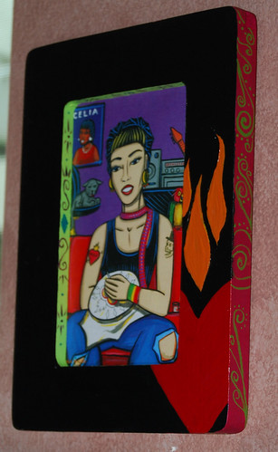 lacraftyrockera-framedcustom frame for Crafty Rockera card