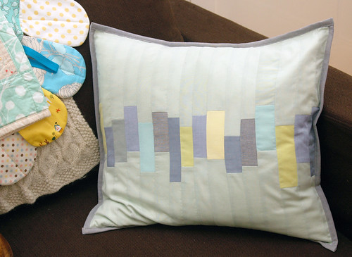 quilted cushion cover