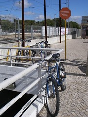 Bikes estacionadas na rack do lado Norte
