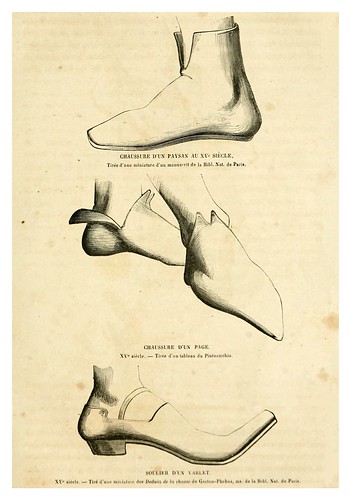 003-Calzado siglo XV-Histoire de la chaussure depuis l'antiquité-1862- Paul Lacroix y Alphonse Duchesne