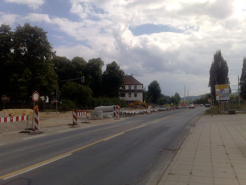 Baustelle Stadtrodaer Straße
