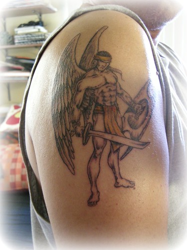 warrior angel tattoos. Angel Warrior Tattoo 007