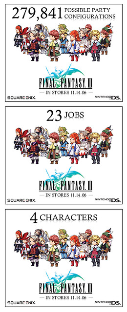 Square Enix Final Fantasy III Banner Ads by tenfour archive