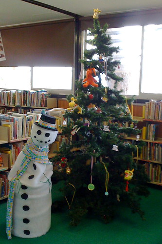 Library at Christmas