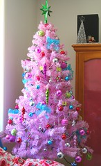 my pink christmas tree