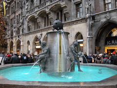 Fish Fountain in Marienplatz
