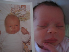 Eliara with baby pic of daddy