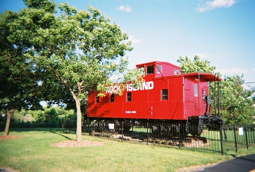 Rock Island caboose on display. Tinley Park Illinois. June 2008. by Eddie from Chicago