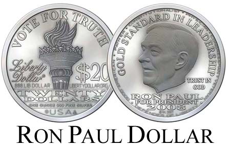 Ron Paul Liberty Dollar 50p