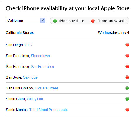 Apple iPhone Availability