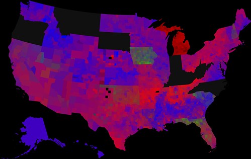 Democratic primary map (RGB)