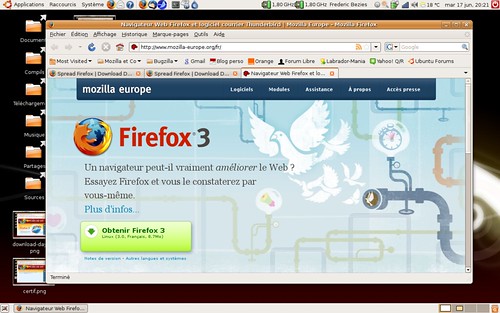 Mozilla Europe aux couleurs de firefox 3