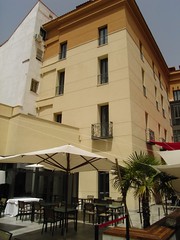 Terraza interior del Hotel Vinci Soho