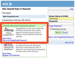 AOL OpenID sign-in incorporates Vidoop 