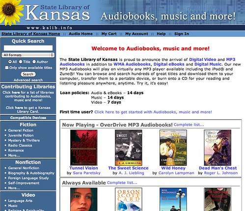 Kansas Audiobooks, music and more!