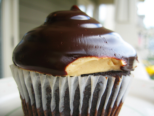 Chocolate peanut butter cupcake from Atlanta's The Highland Bakery