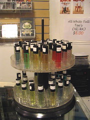 Fragrance oils for sale at Spoons. Photo by Wendi.
