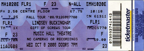 Lindsey Buckingham Ticket