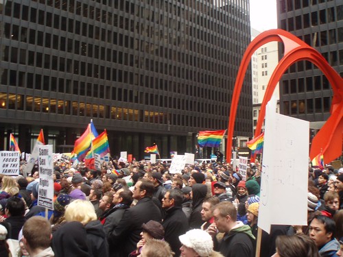 Chicago rally against Proposition 8`