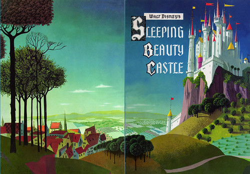 Disneyland Castle souvenir book cover 1956