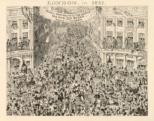 satirical cartoon - London in 1851