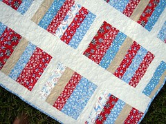 dog quilt front