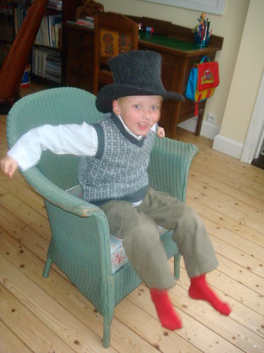 Little boy with the top hat