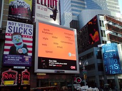 Jumbli Times Square Intro Screen par theweboutside