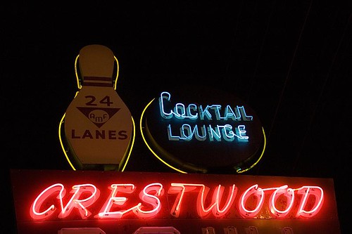 Crestwood Bowl Neon Sign - St. Louis, Missouri