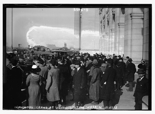 Inaugural crowd at Union Station, Wash'n. (LOC)