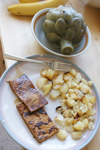 artichoke potatoes and tofu