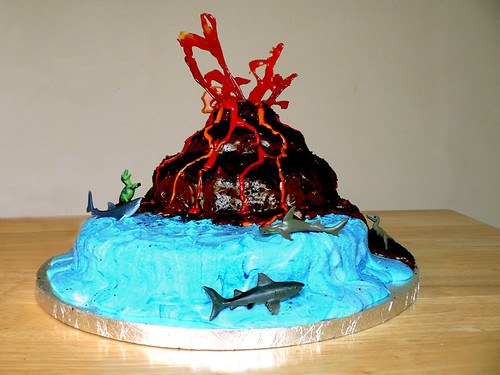 how to make animal cell out of cake. How To Make A Volcano Cake