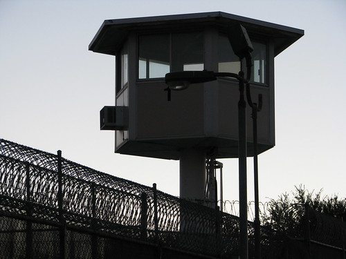 prison guard tower by Rennett Stowe.
