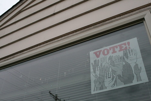 vote: in my front window