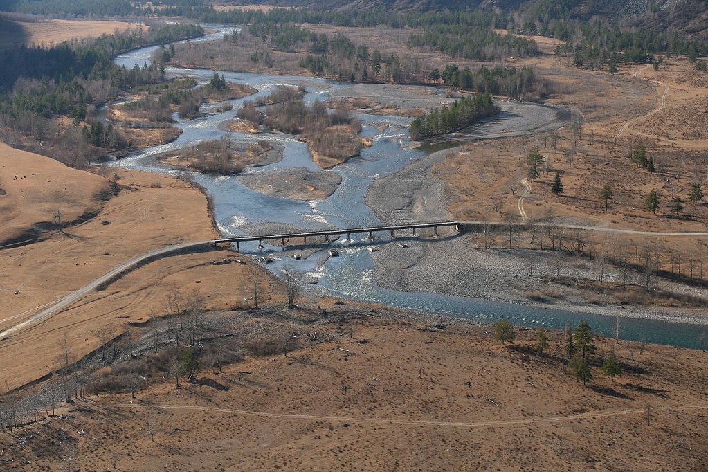: Altai. Bridge aerial