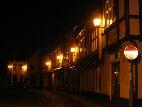 Elm Hill at night