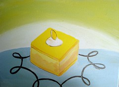 Lemon Cake in Acrylic