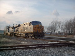 Eastbound CSX intermodal train. Hayford Junction. Chicago Illinois. March 2007.