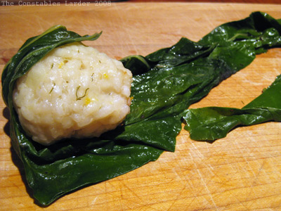 risotto chard rolling