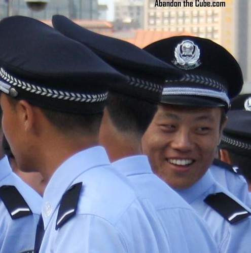 A happy cop