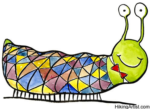 Well Dressed Caterpillar by HikingArtist.com  / Frits Ahlefeldt-Laurvig