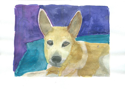 Watercolor Pup