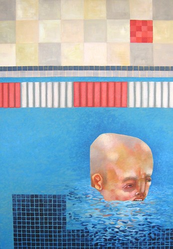 Submerge, acrylic on canvas, 2009 by Sarah Atlee