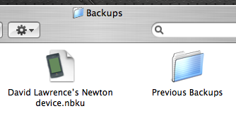 NCX - backup files