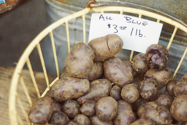 Blue Potatoes @ the Farmer's Market
