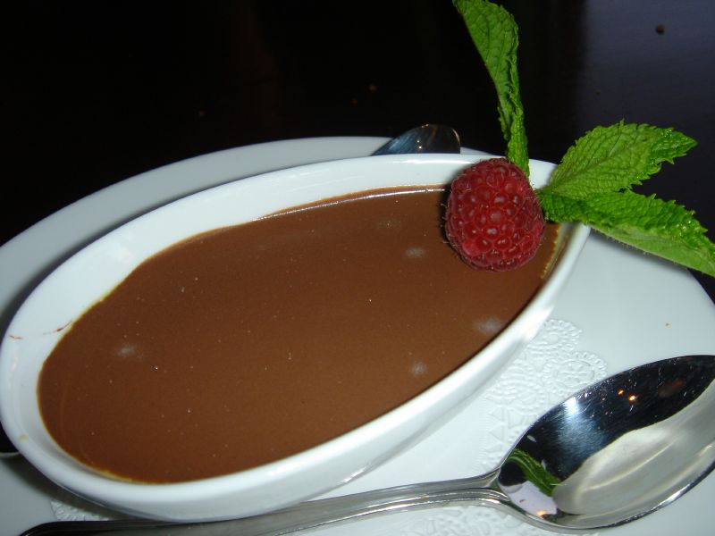 Chocolate Lavender Custard
