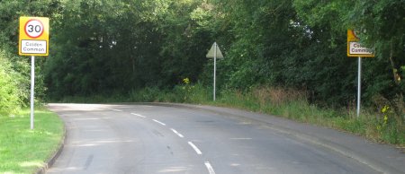 New speed limit signs in Colden Common
