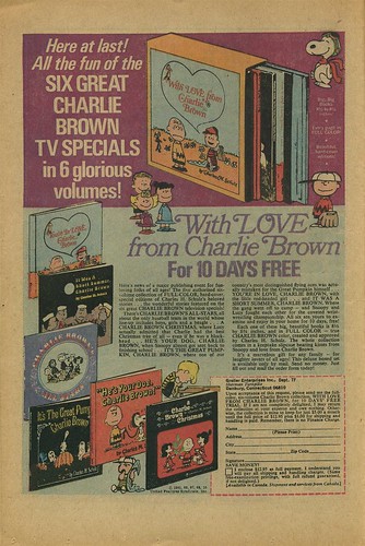 6 Great Charlie Brown TV Specials Book Offer 1971 (by senses working overtime)