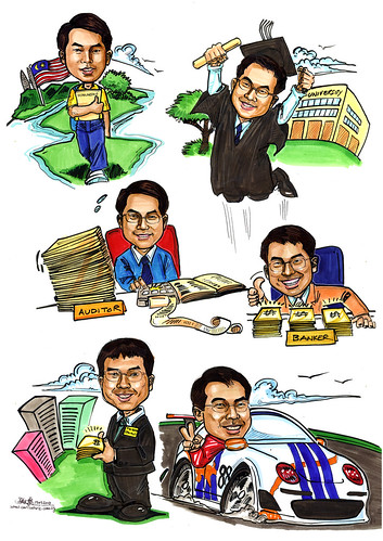 Caricatures for Affinity Equity Partners A4