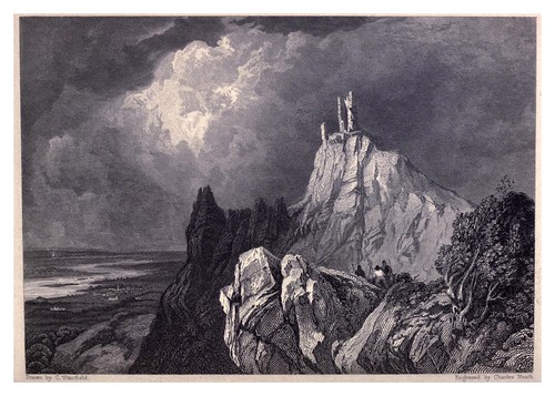 011-El Drachenfels-Travelling sketches on the Rhine and in Belgium and Holland (1833)- Clarkson Stanfield